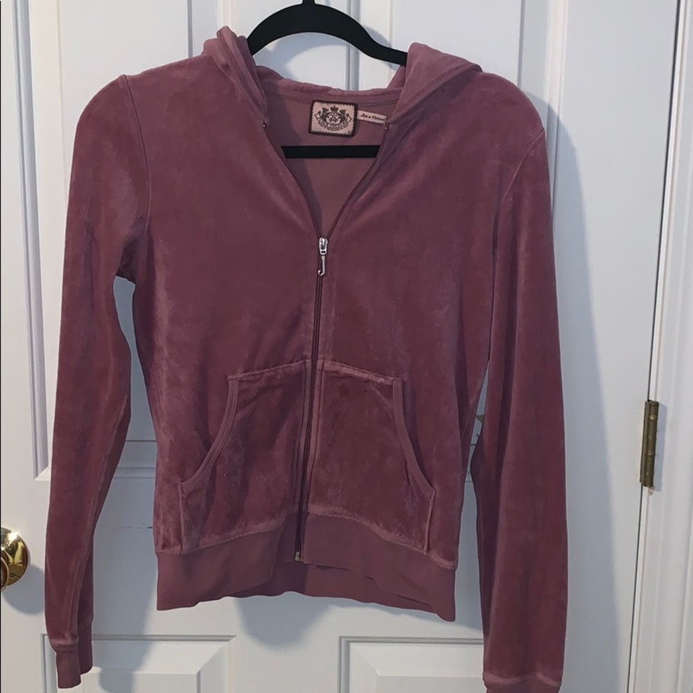 Juicy couture velour zip up jacket